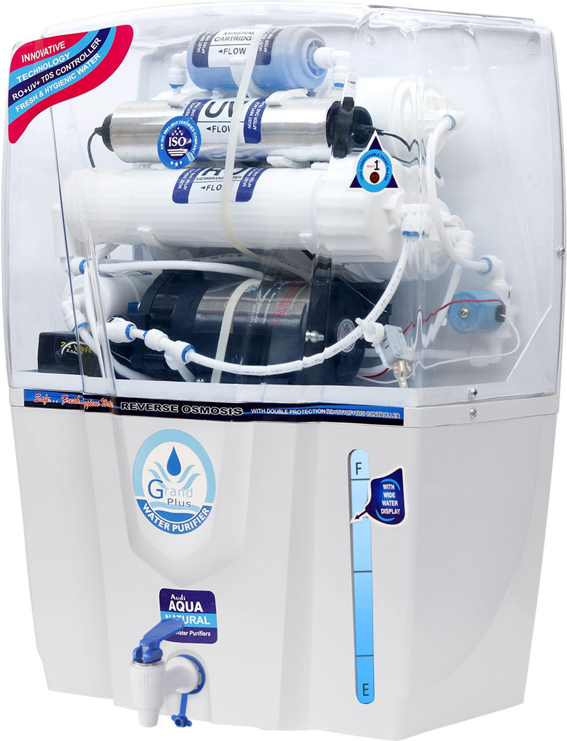 Image of Grand plus X1005 12 L RO + UV + UF + TDS Water Purifier with Prefilter
