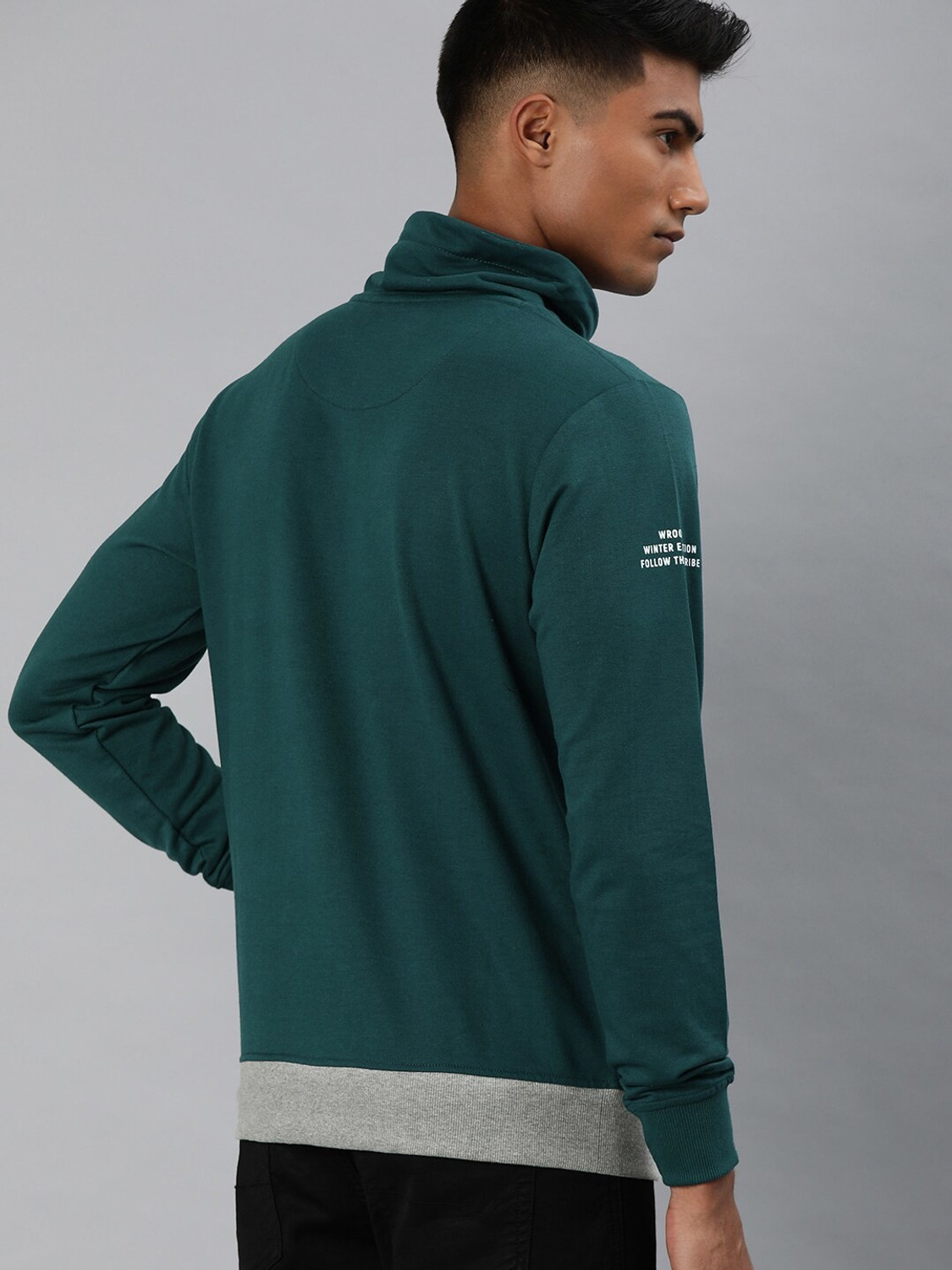 Image of WROGN Full Sleeve Solid Men Sweatshirt