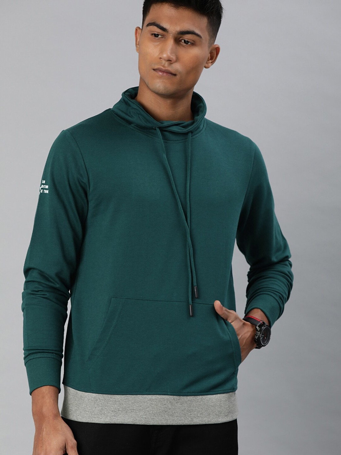 Image of WROGN Full Sleeve Solid Men Sweatshirt