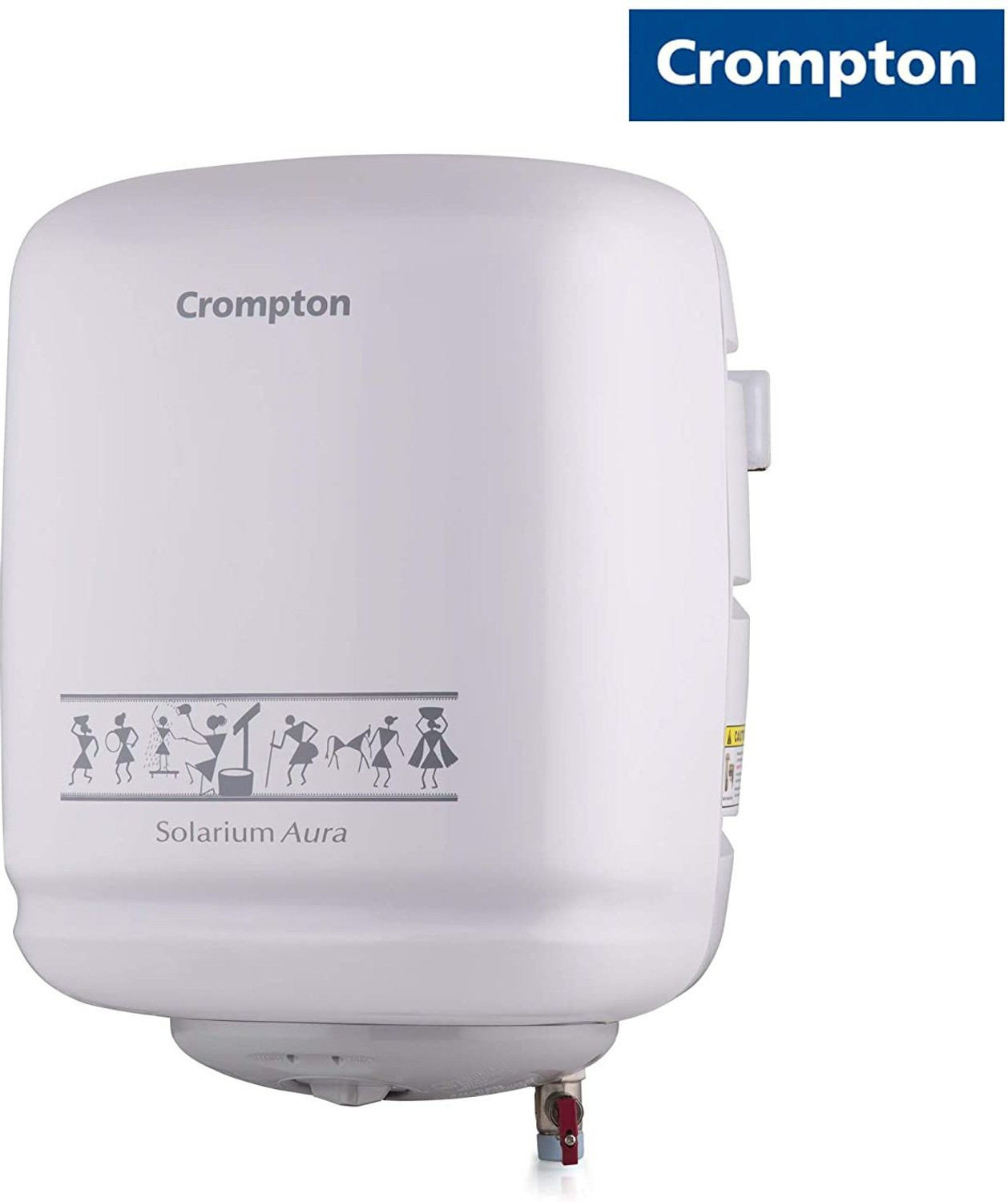 Image of Crompton SWH 1306 Solarium Aura 06-Litre Storage Water Heater (Ivory) 6 L Storage Water Geyser