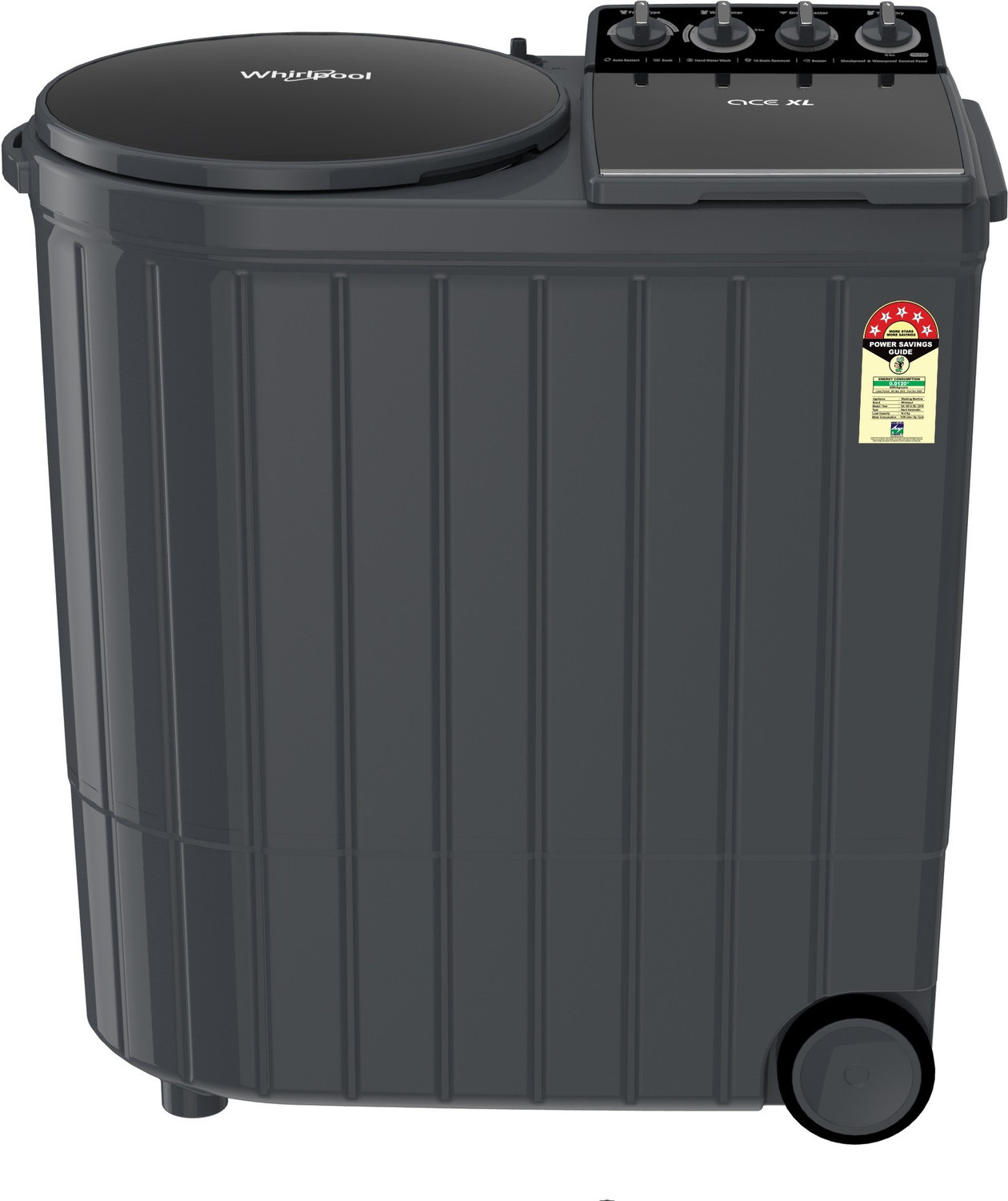 Whirlpool 8.5 kg Semi Automatic Top Load Grey  (ACE XL 8.5 GREY DAZZ