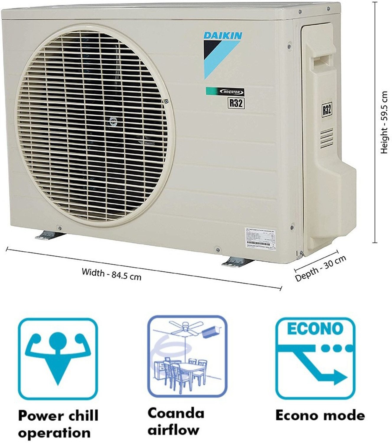 Image of Daikin 2018 Model 2.2 Ton 4 Star Split Inverter AC
