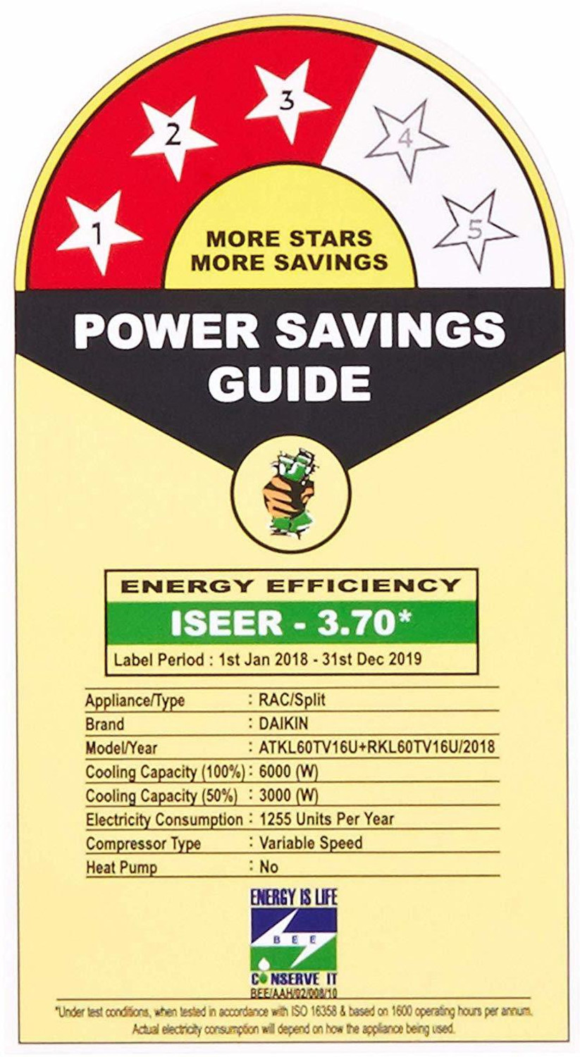 Image of Daikin 2018 Model 1.8 Ton 4 Star Split Inverter AC