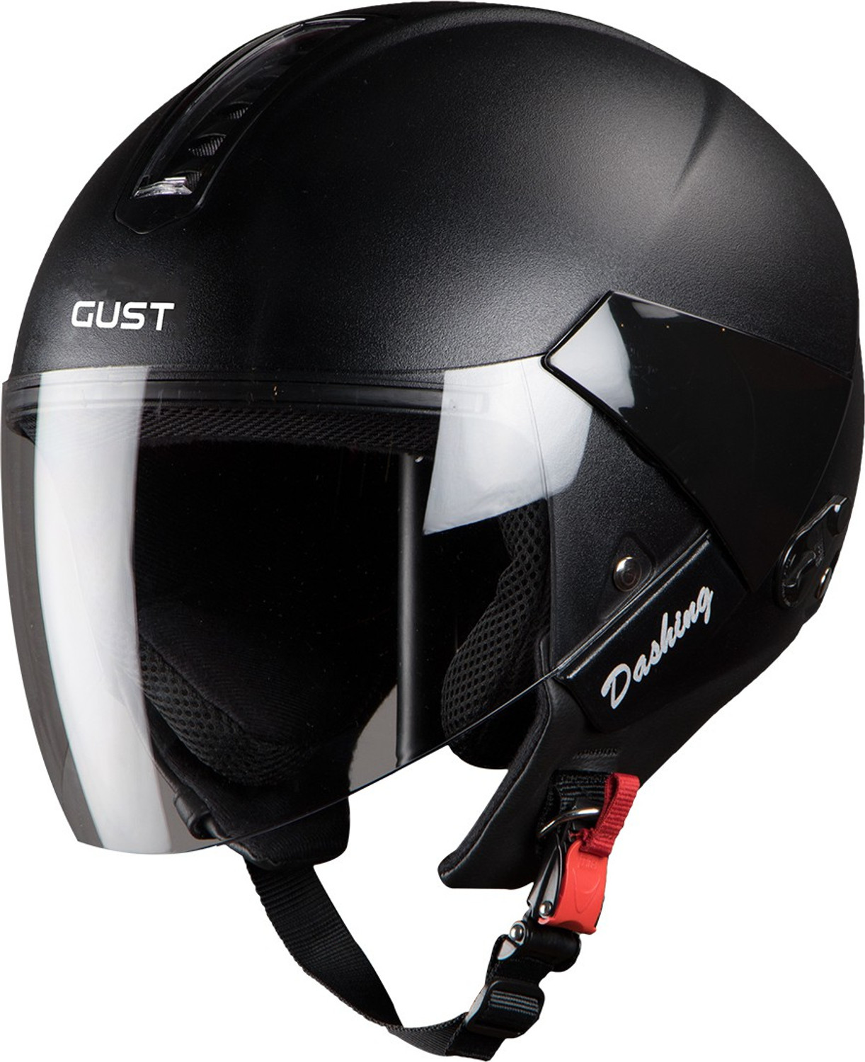 Steelbird SB 33 7Wings Gust Open Face Helmet in Black with Plain