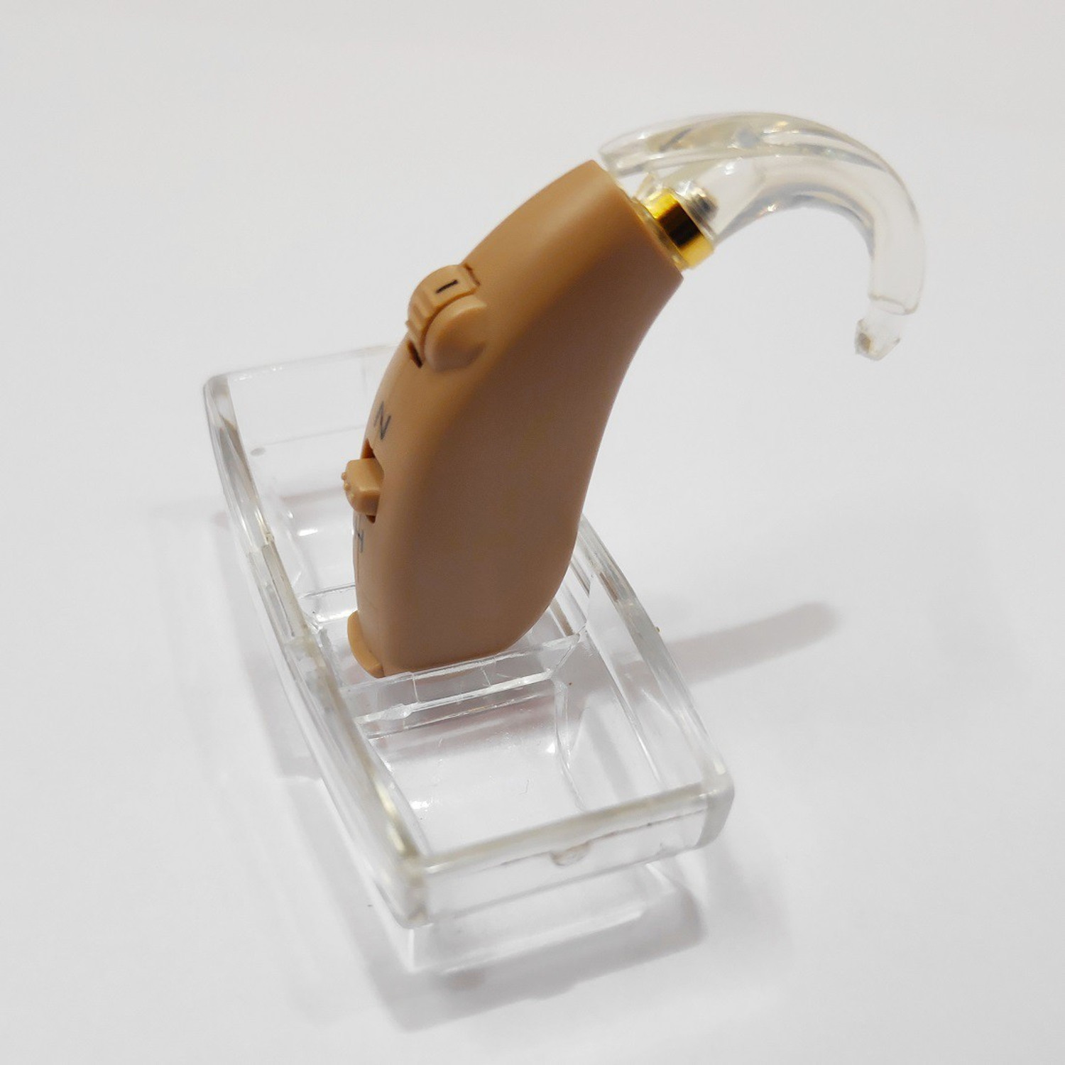 Image of Unisound VIVO111 Ear Amplifier Device German Made With 1 Year Warranty Hearing Aid machine for ear- Vivo 111(New)- Behind The Ear Model- with Hearing Aid Battery- P13- Pack Of 6 Behind the ear Hearing Aid (Beige)