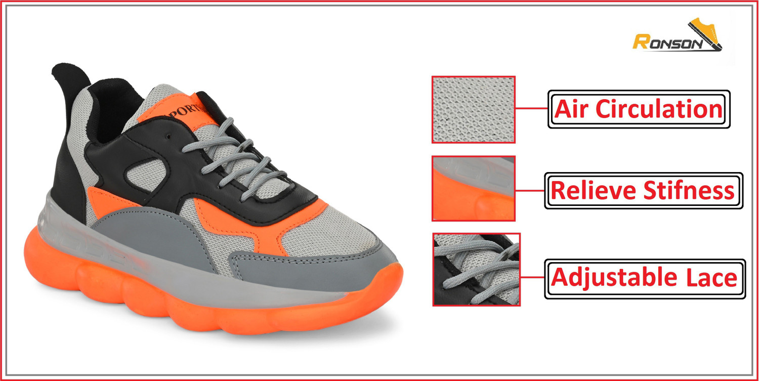 Image of RONSON Light Weighted Sport Shoes, Casual Shoes, Cycling shoes, Gyming Shoes for Boys Sneakers For Men