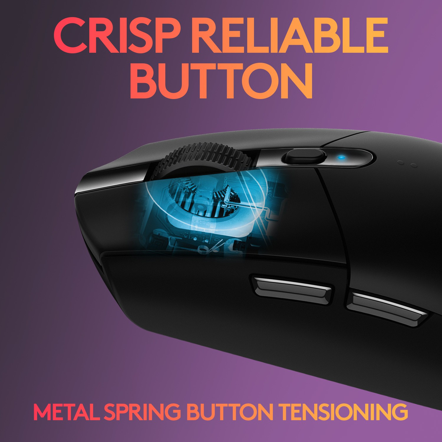 Image of Logitech G304 LightSpeed /6 Programmable Buttons /Onboard Memory /Adj DPI Upto 12000 Wireless Ambidextrous Optical Gaming Mouse With Bluetooth