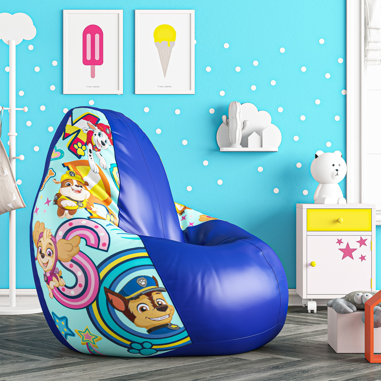 PAW PATROL XL Teardrop Bean Bag With Bean Filling Price History