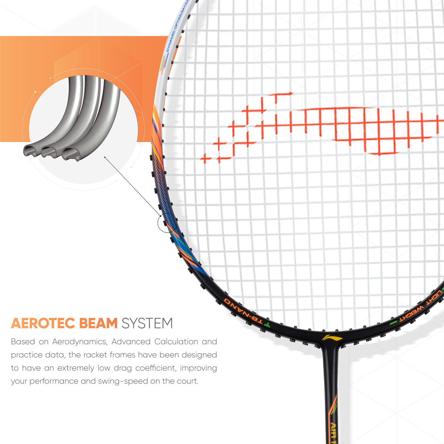 Image of LI-NING AIR-FORCE 80 LITE Black Strung Badminton Racquet