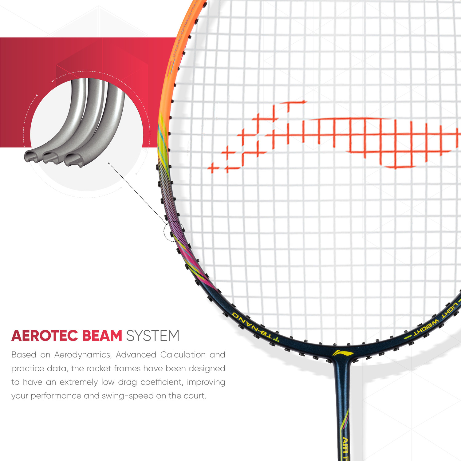 Image of LI-NING AIR-FORCE G2 Lite Multicolor, Black Strung Badminton Racquet