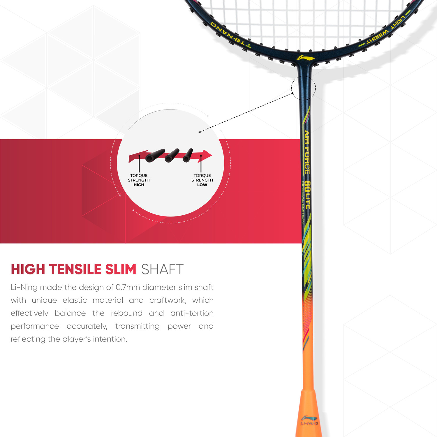 Image of LI-NING AIR-FORCE G2 Lite Multicolor, Black Strung Badminton Racquet
