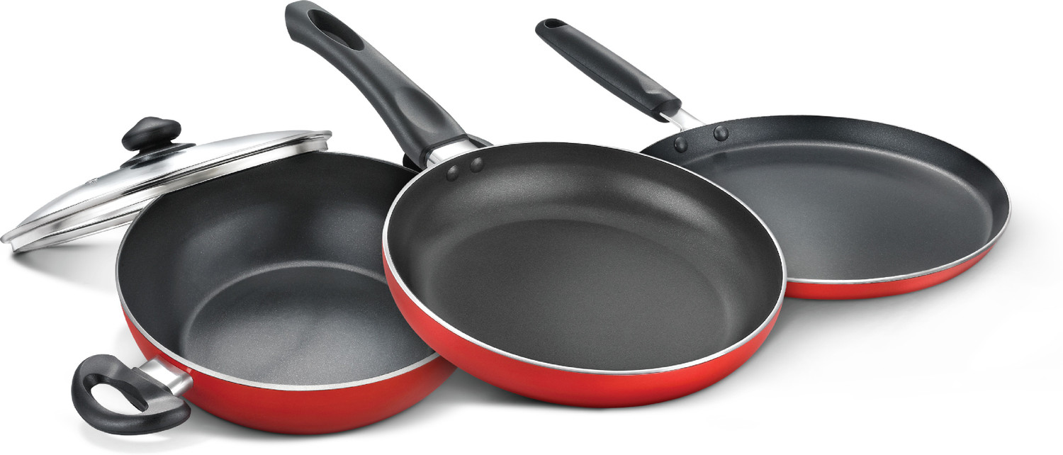 Image of Judge by TTK Prestige Deluxe Induction Bottom Non-Stick Coated Cookware Set