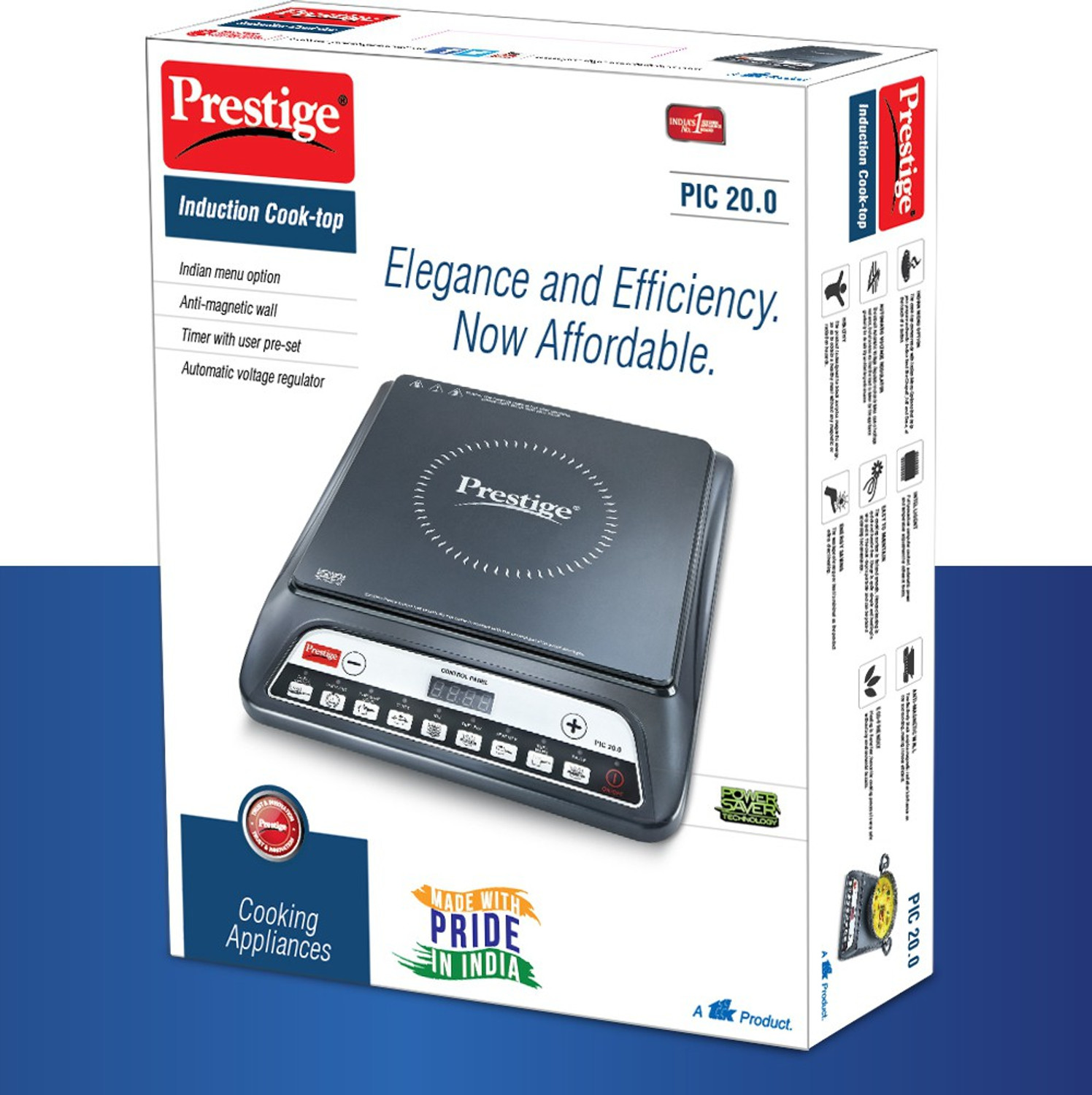 Image of Prestige 1600 W Induction Cooktop Push Button