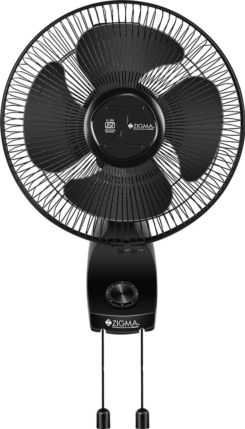 zigma Charm Anti Dust 12`` 300 mm Ultra High Speed 4 Blade Wall Fan 
