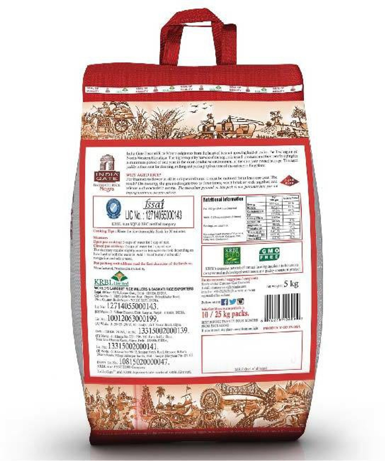 Image of INDIA GATE 1 Cup Serves 5 Mogra | Aged Rice | Smart Choice Basmati Rice (Broken Grain, Polished)