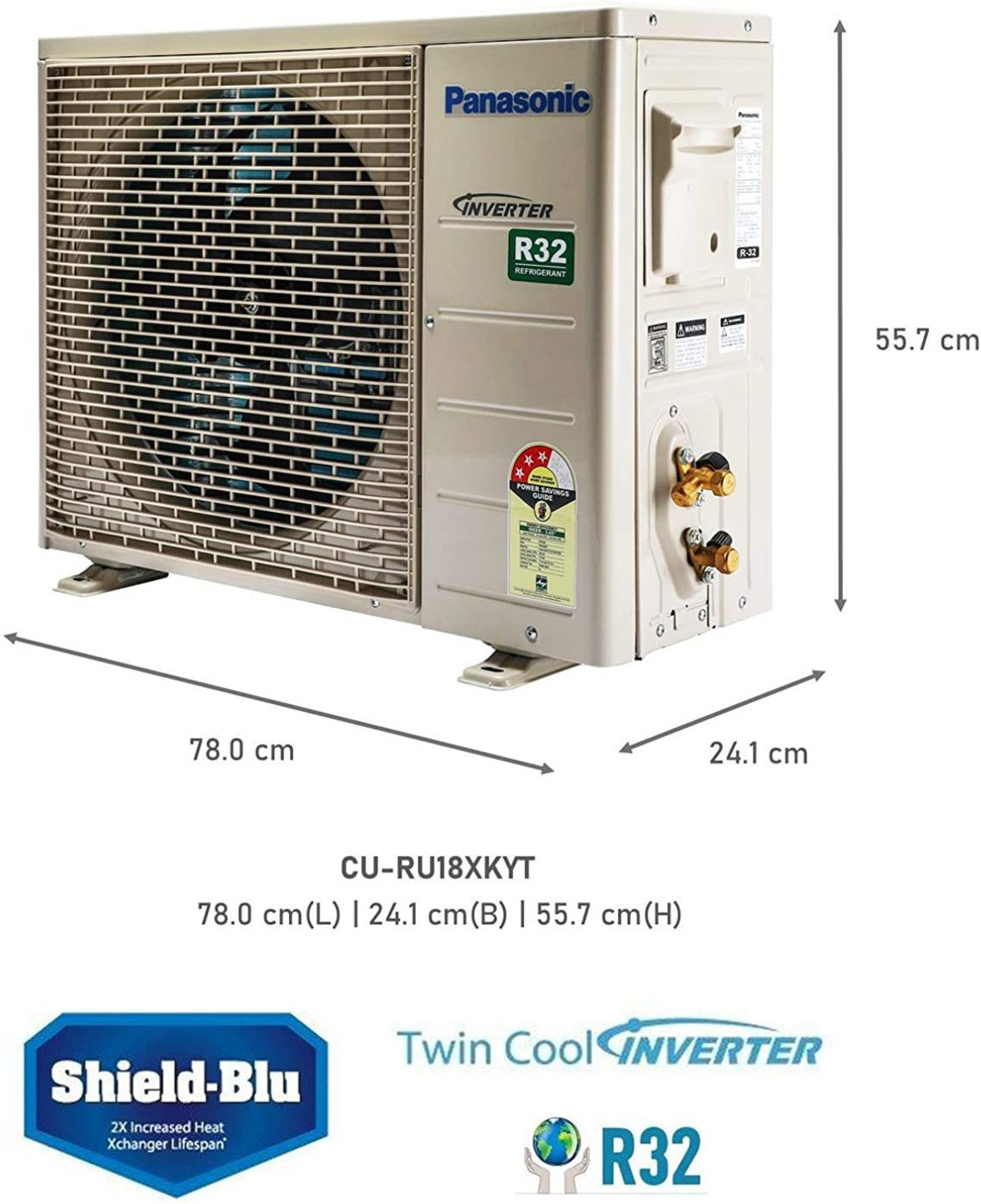 Image of Panasonic 2021 Model 1.5 Ton 3 Star Split Inverter AC