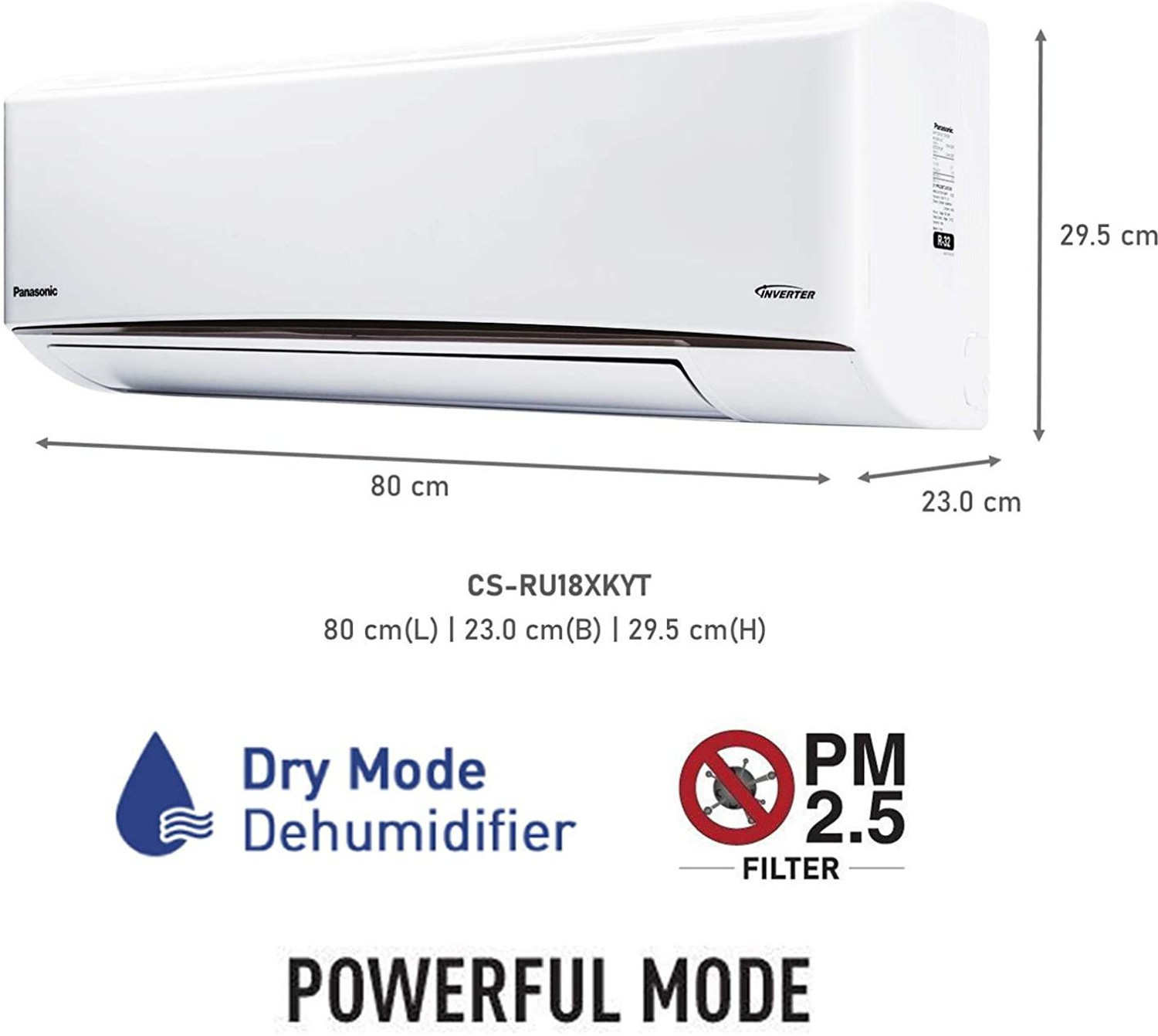 Image of Panasonic 2021 Model 1.5 Ton 3 Star Split Inverter AC