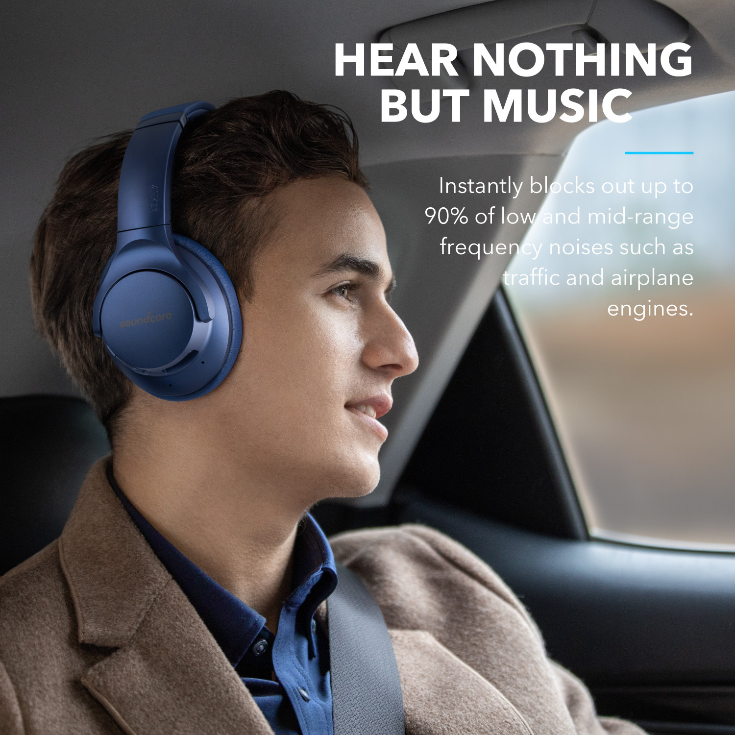 Image of Soundcore by Anker Life Q20 With Hybrid Active Noise Cancellation Enabled Bluetooth