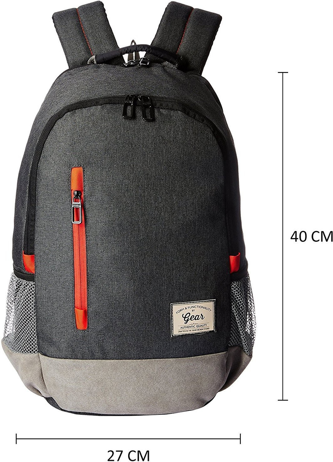 Gear CAMPUS 8 BACKPACK 24 L Laptop Backpack Black Grey Price