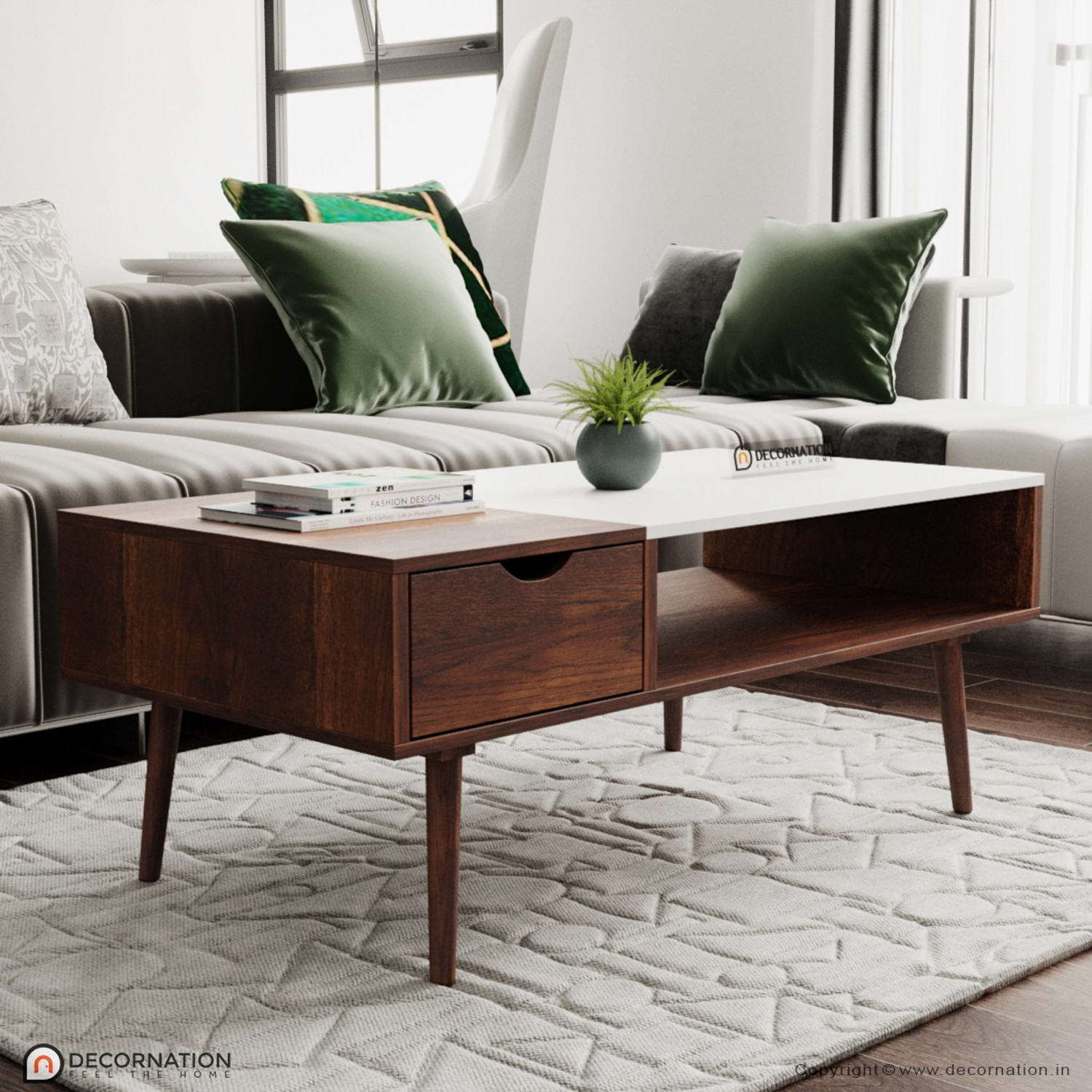 Decornation top coffee table