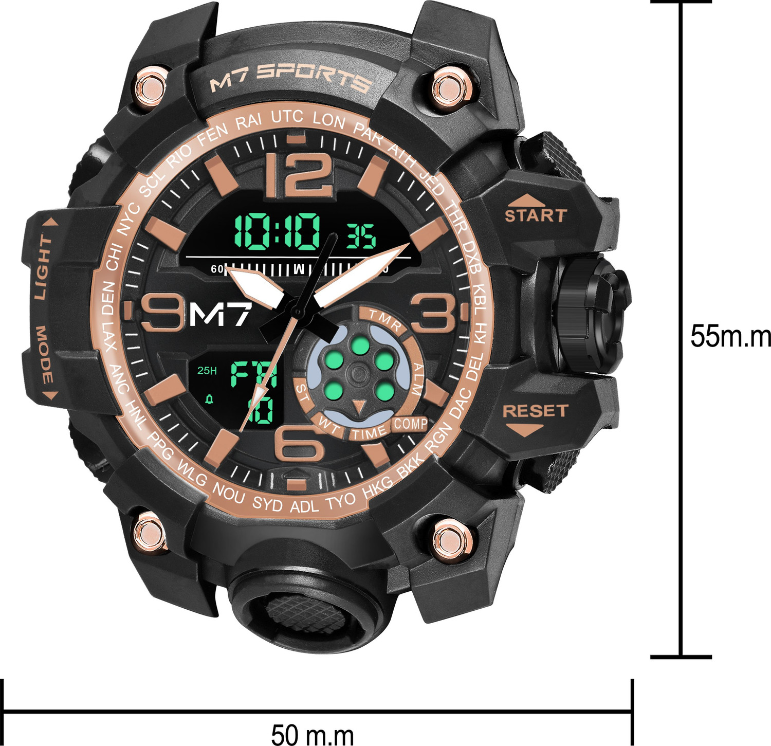 Image of M7 By Metronaut M7-1509 Special Summer Collection Analog-Digital Watch - For Men