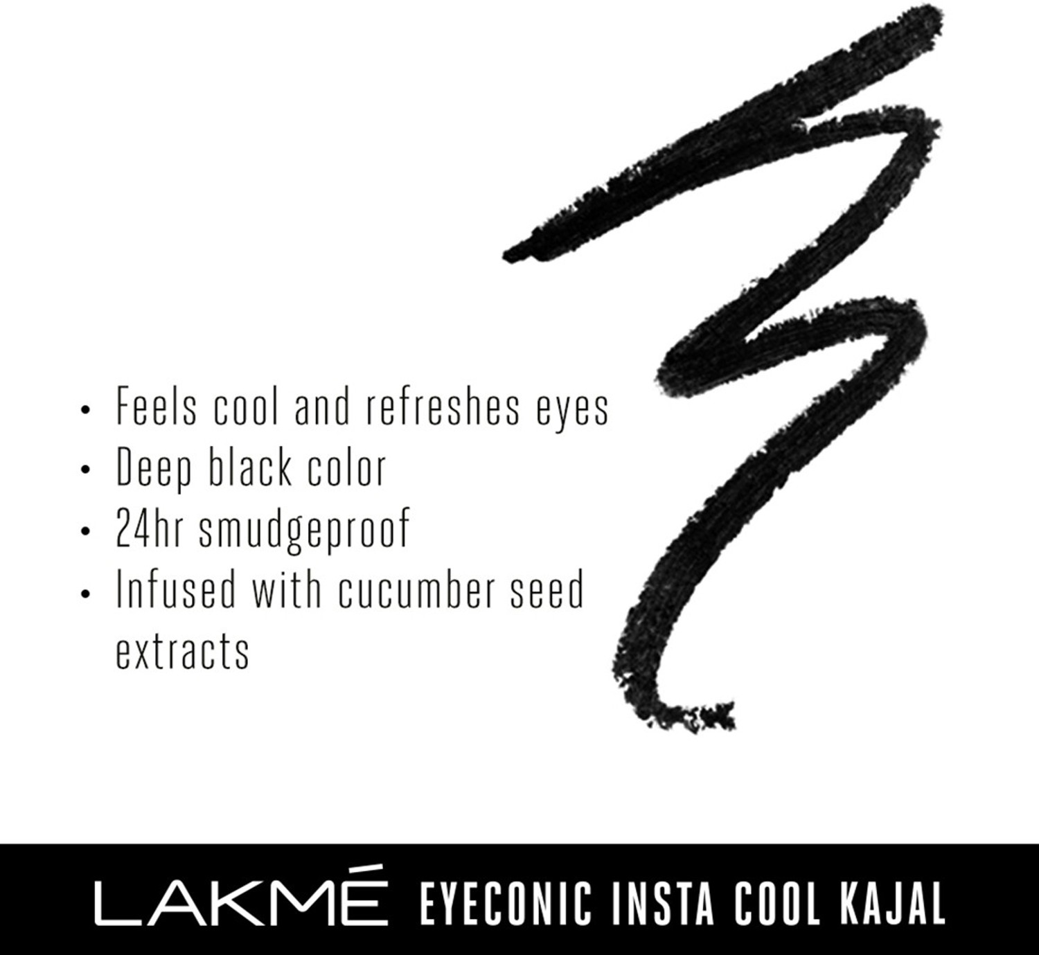 Image of Lakme Eyeconic Instacool Kajal Pack of 2
