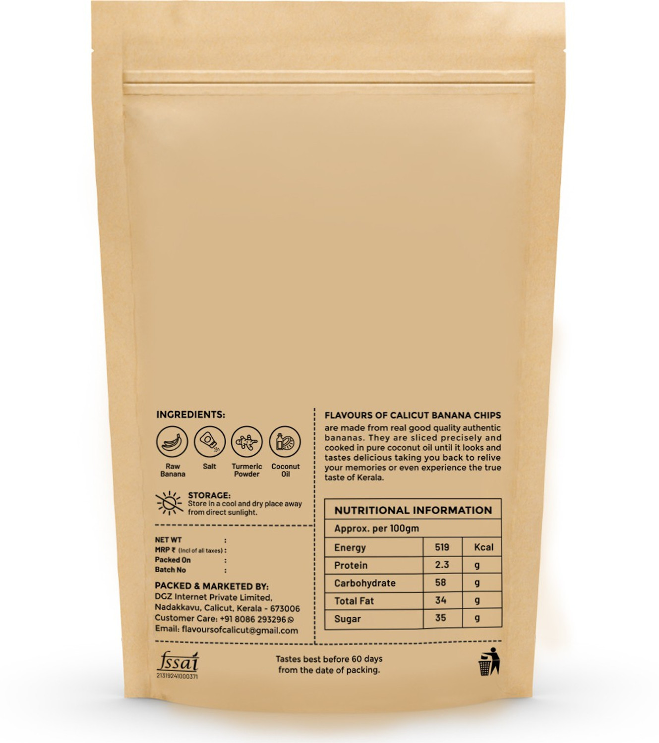 Image of Flavours of calicut Kerala Banana Chips