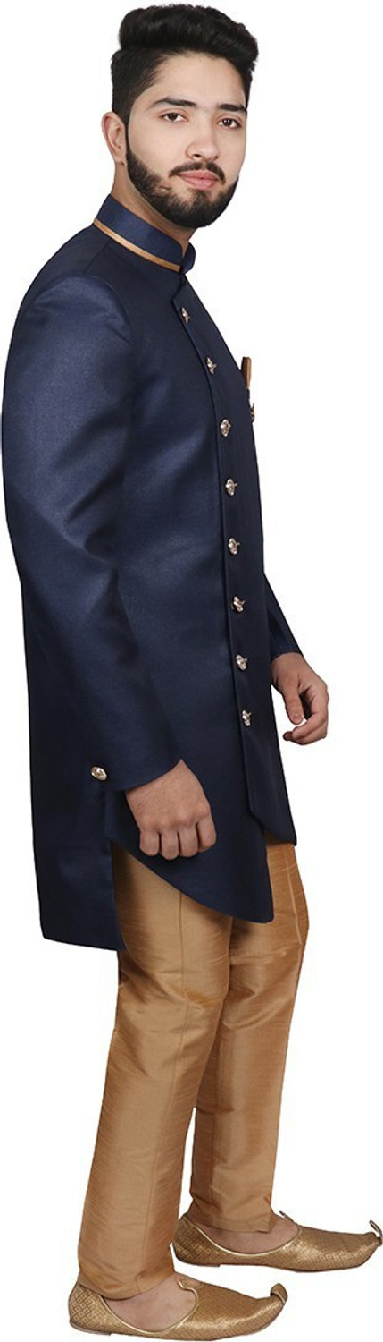 Image of SG RAJASAHAB Solid Sherwani