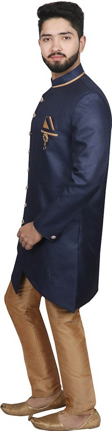 Image of SG RAJASAHAB Solid Sherwani