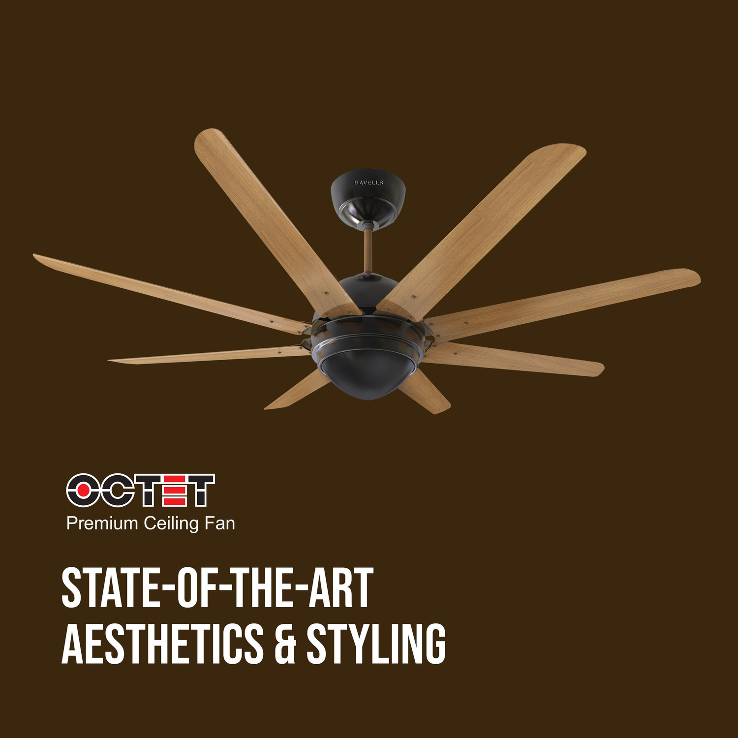 Image of HAVELLS Octet with 2 Year Warranty Silent Operation 1320 mm Ceiling Fan