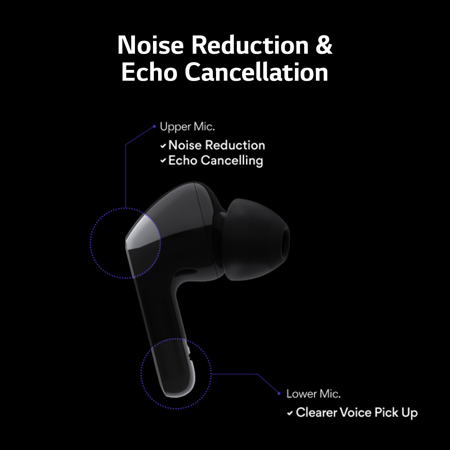 Image of LG TONE Free HBS-FN4 with British Meridian Sound & Noise Isolation Bluetooth
