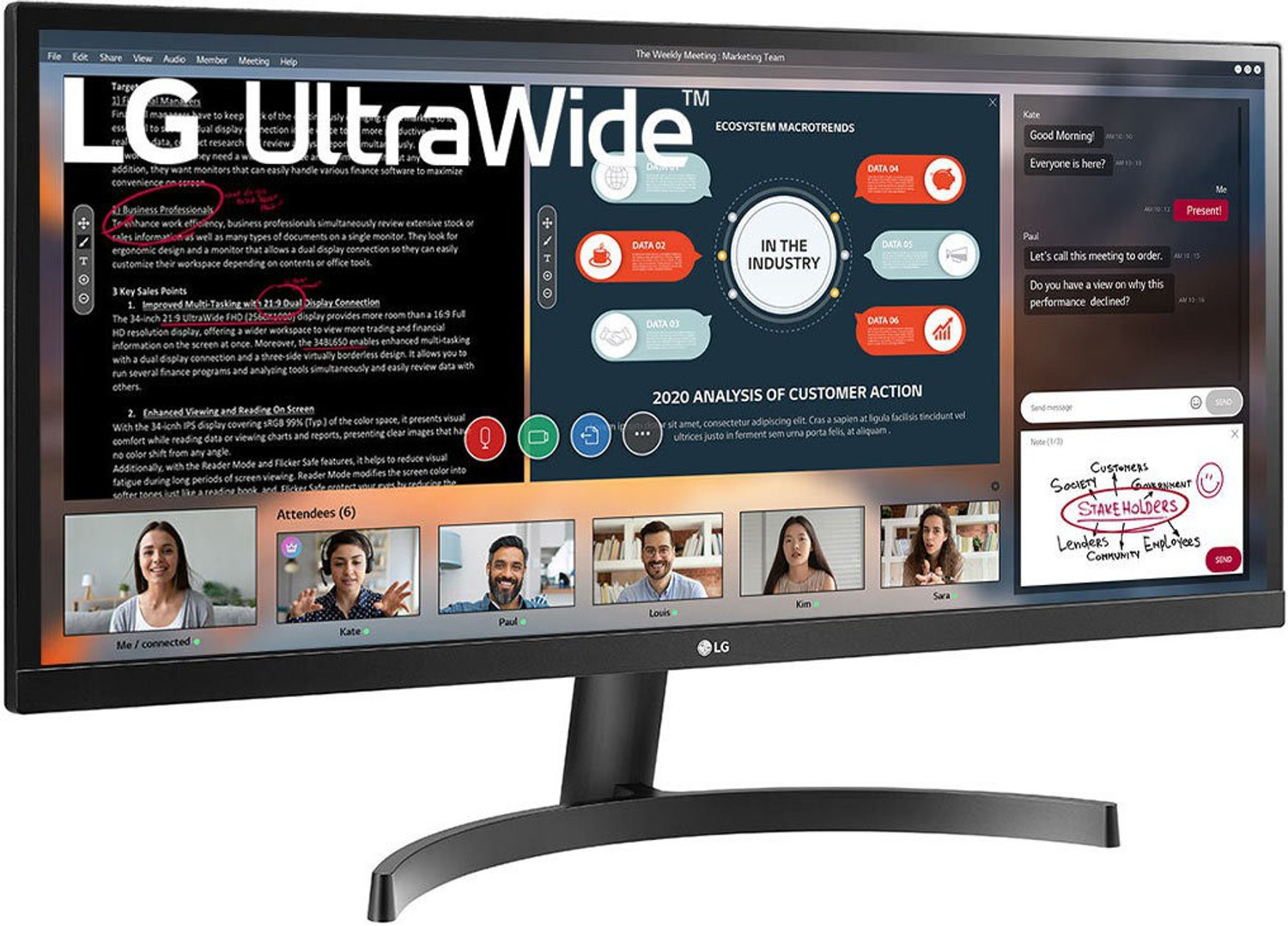Image of LG ULTRAWIDE SERIES 29 inch Full HD LED Backlit IPS Panel Gaming Monitor (UltraWide 29 Inch 21:9 WFHD (2560 x 1080) IPS Display - HDR 10, Radeon FreeSync, sRGB 99%, Slim Bezel, Multitasking Monitor - 29WL500 (Black)) (AMD Free Sync, Response Time: 5 ms, 75 Hz Refresh Rate)
