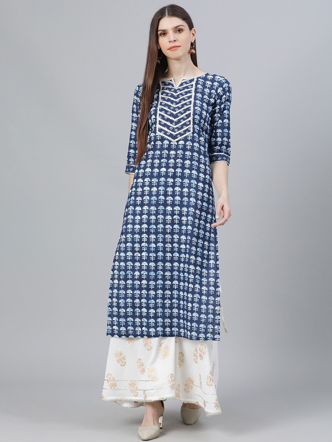 Libas women's discount printed straight kurta