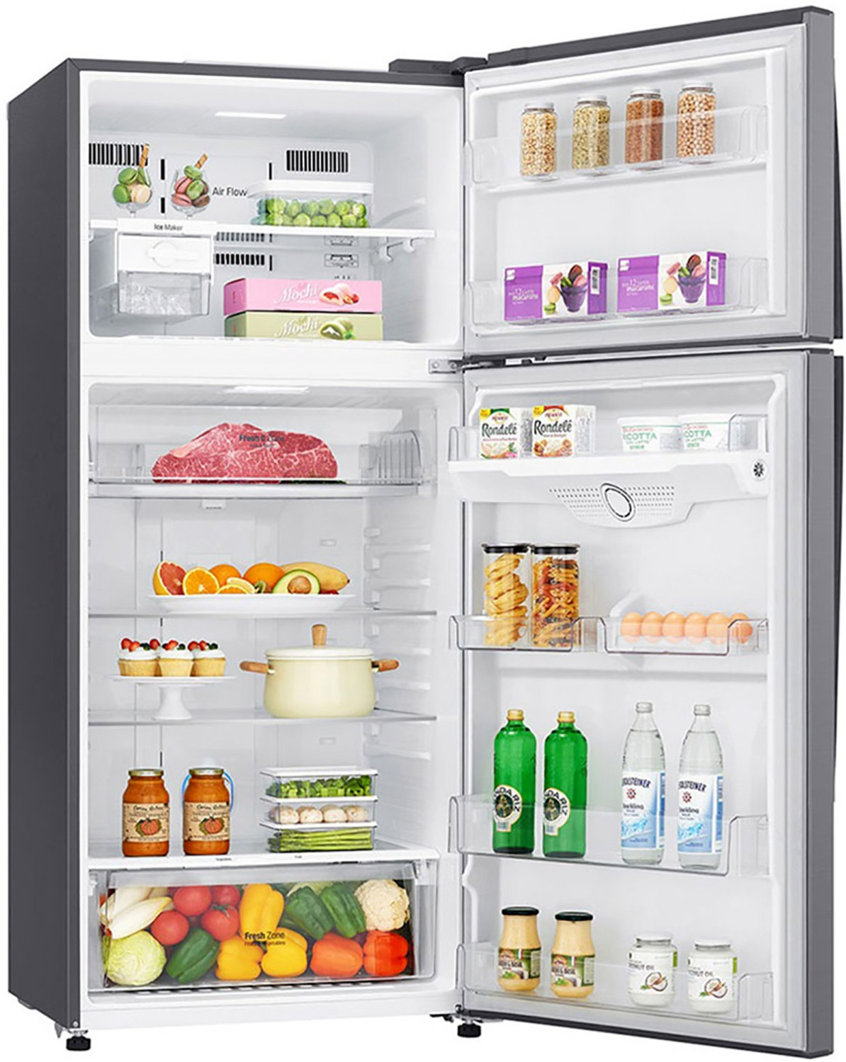 Image of LG 516 L Frost Free Double Door 3 Star Refrigerator with with Hygiene Fresh+ and Smart ThinQ(WiFi Enabled)