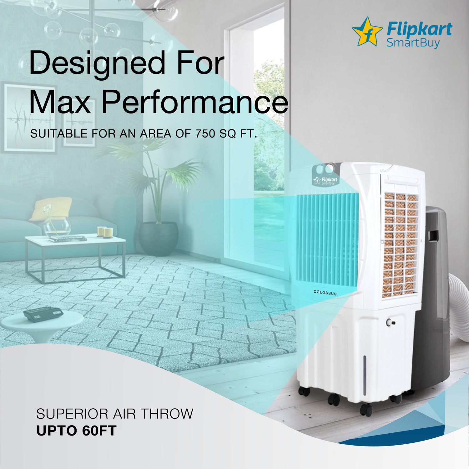 Image of Flipkart SmartBuy 95 L Desert Air Cooler