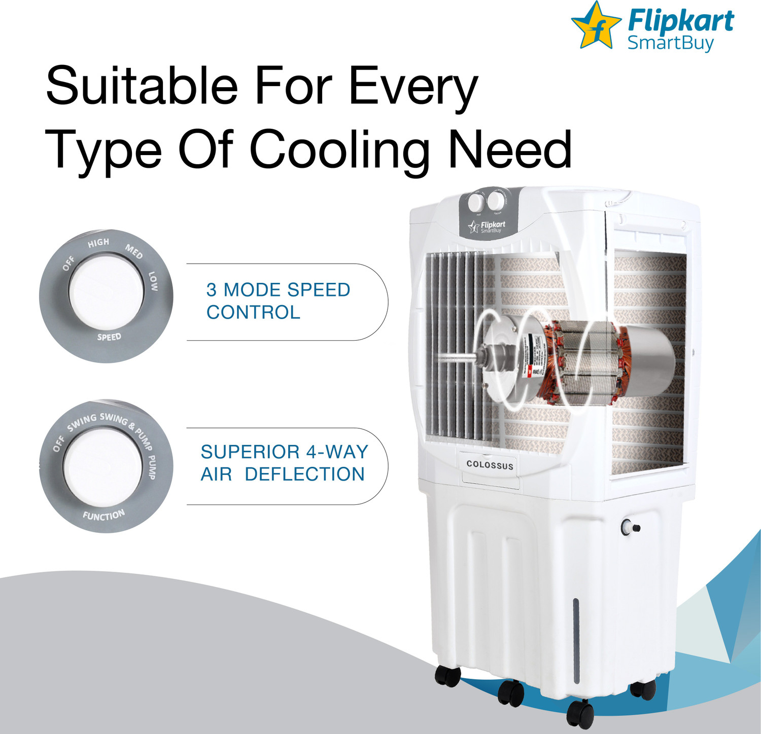 Image of Flipkart SmartBuy 95 L Desert Air Cooler