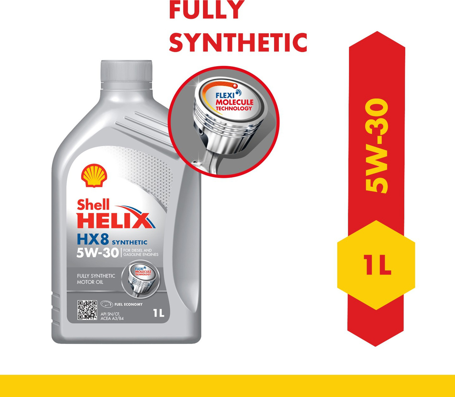 Image of Shell Helix HX8 5W-30 API SN Full-Synthetic Engine Oil