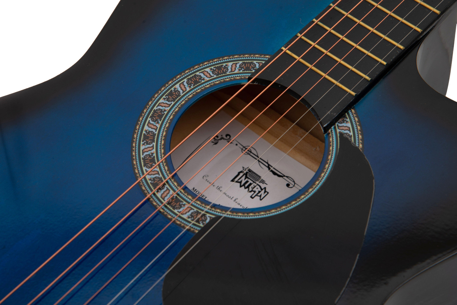 Image of intern INT-38C-BLS-G Acoustic Guitar Linden Wood Linden Wood Right Hand Orientation