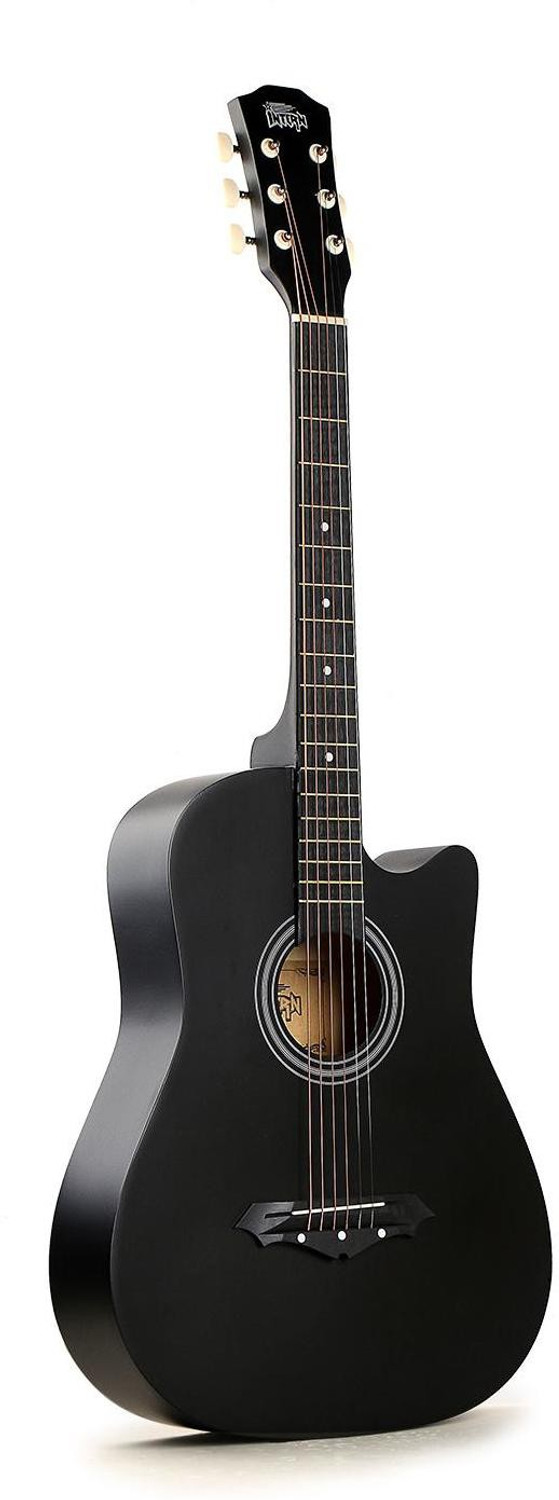 Image of intern INT-38C-BK Acoustic Guitar Linden Wood Rosewood Right Hand Orientation