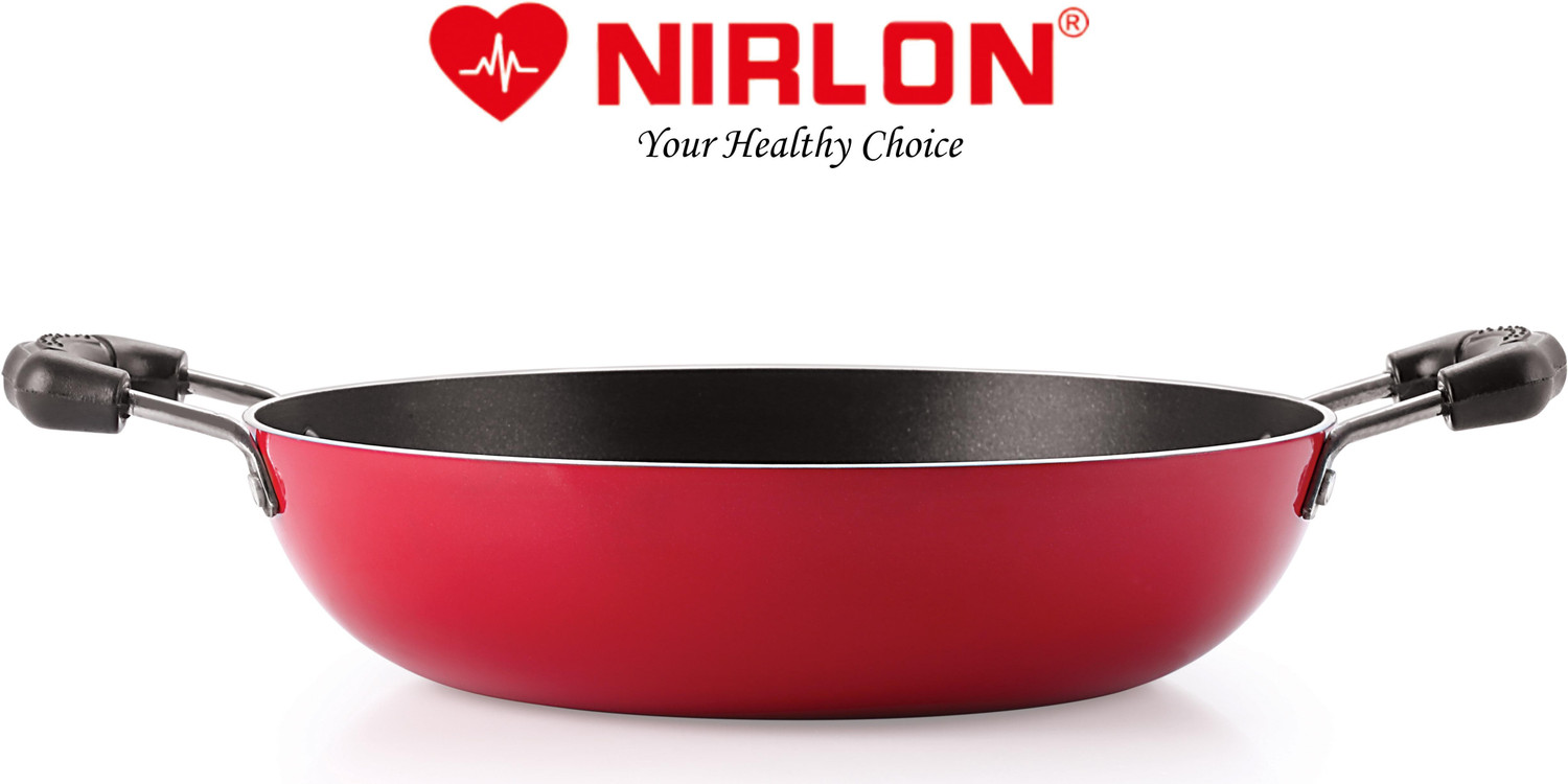 Image of NIRLON Classic Kadhai 24 cm diameter with Lid 3 L capacity