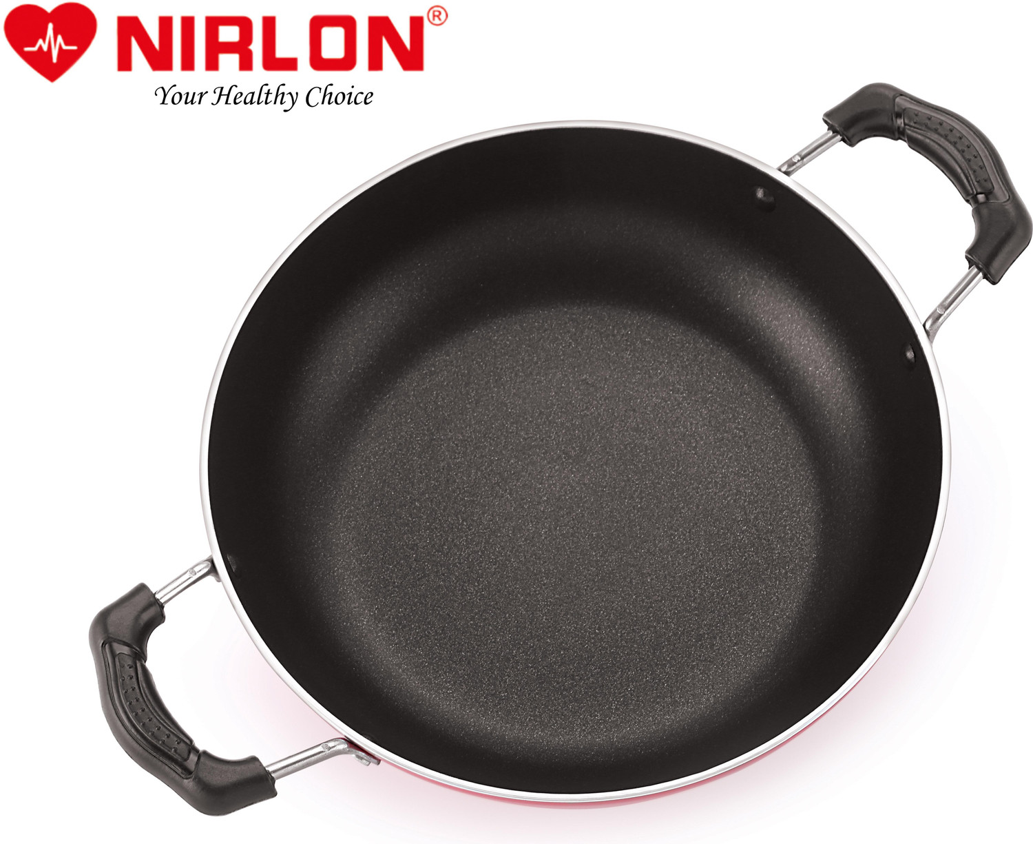 Image of NIRLON Classic Kadhai 24 cm diameter with Lid 3 L capacity