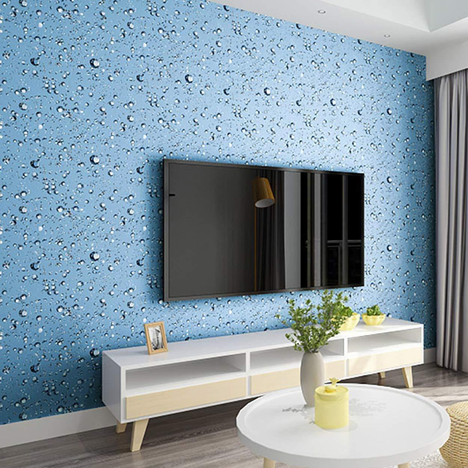 Image of WolTop 1000 cm x 40 cm Waterproof Abstract Vinyl Wallpaper