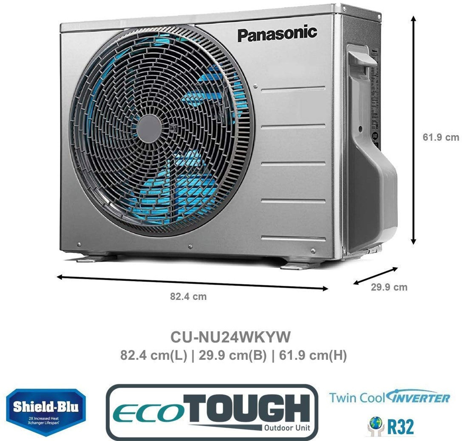 Image of Panasonic 2020 Model 2 Ton 5 Star Split Inverter with Wi-fi Smart AC