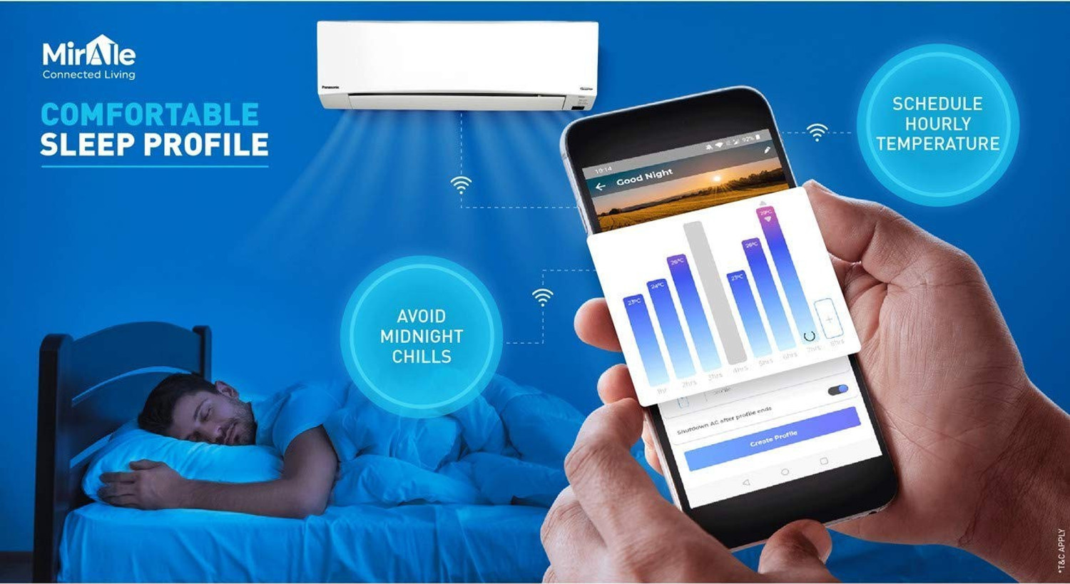 Image of Panasonic 2021 Model 1.5 Ton 3 Star Split Inverter with Wi-fi Smart AC