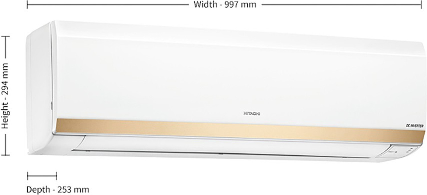 Image of Hitachi 1.5 Ton 5 Star Split Inverter Expandable AC - Gold (RSOG518HEEA /ESOG518HEEA /CSOG518HEEA, Copper Condenser)