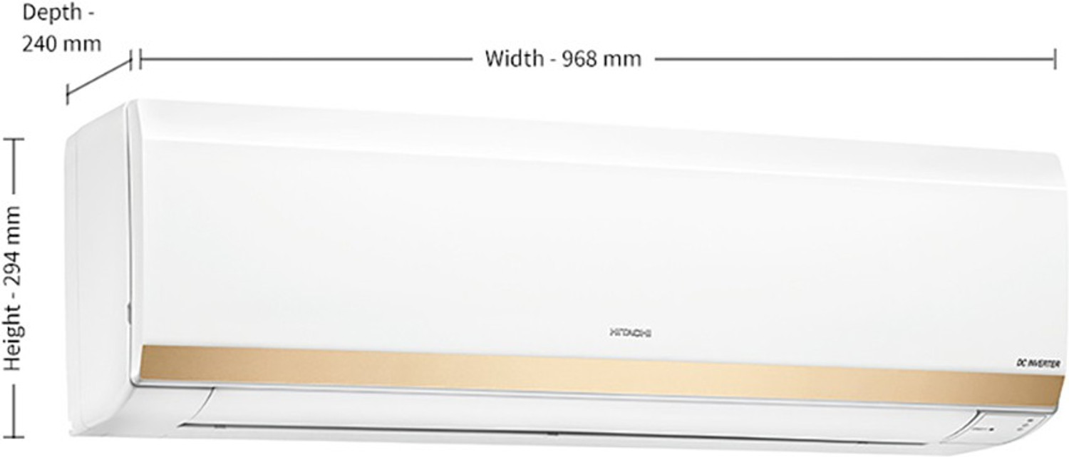 Image of Hitachi 2021 Model 1.5 Ton 3 Star Split Inverter AC