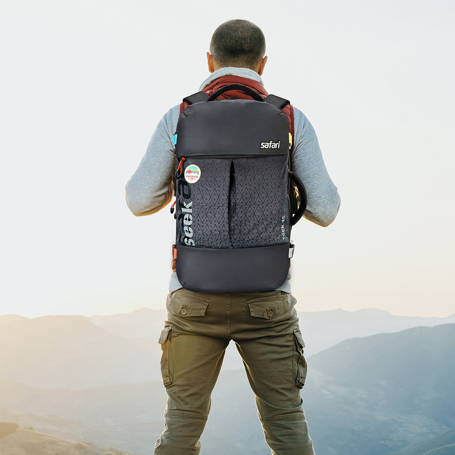 Image of SAFARI Seek Expandable Unisex with Suitcase compartment 45 L Large Laptop Backpack