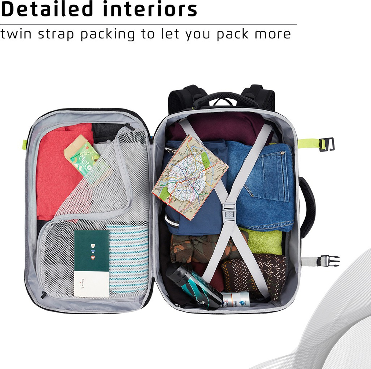 Image of SAFARI Seek Expandable Unisex with Suitcase compartment 45 L Large Laptop Backpack