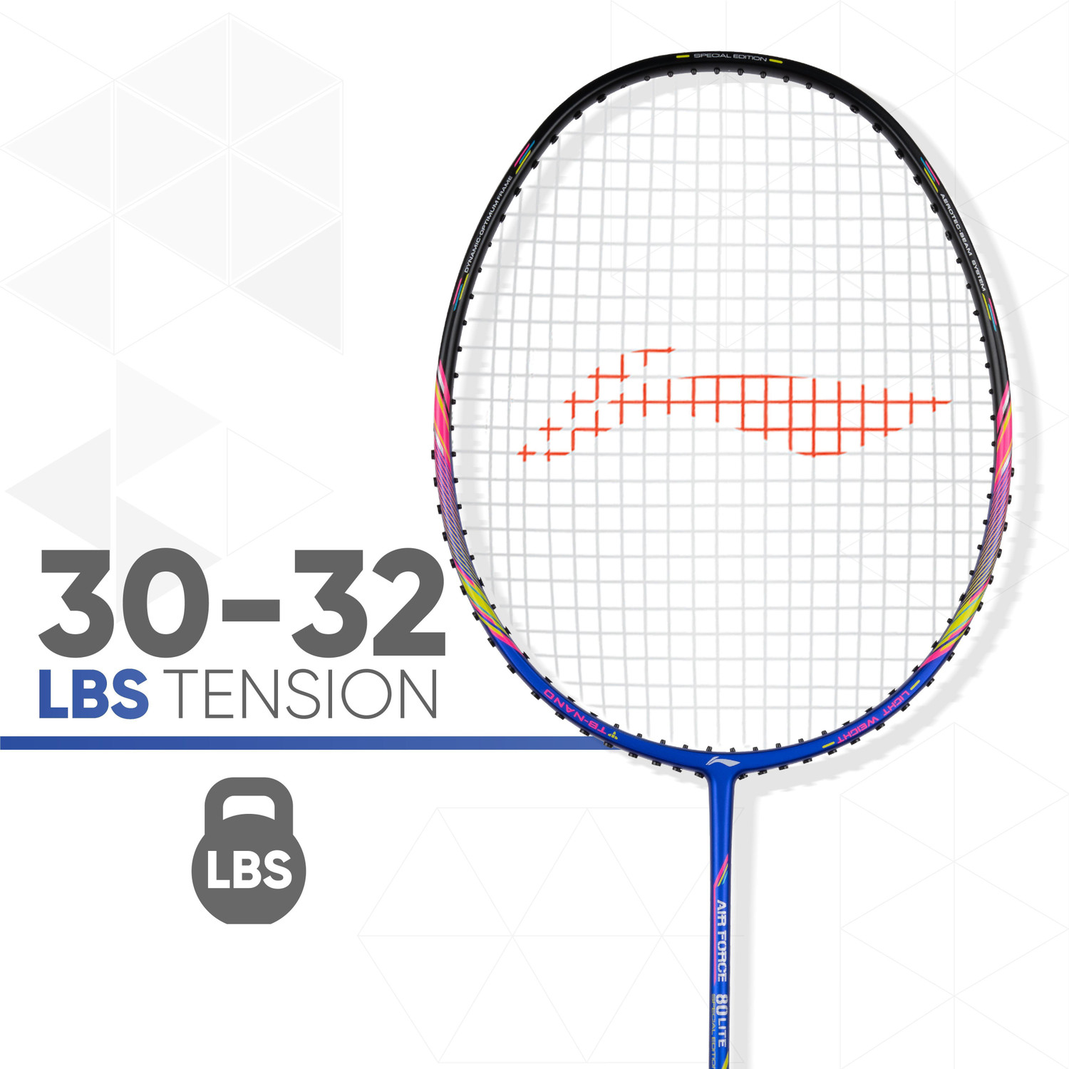 Image of LI-NING AIR-FORCE 80 LITE Multicolor Strung Badminton Racquet