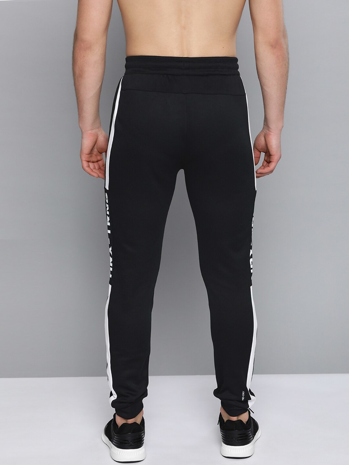 HRX by Hrithik Roshan Solid Men Black Track Pants Price History
